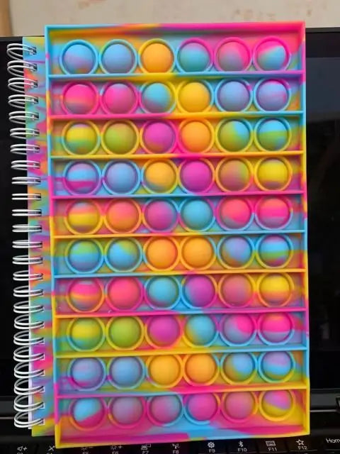 Pop Its Pencil Case And Notebook