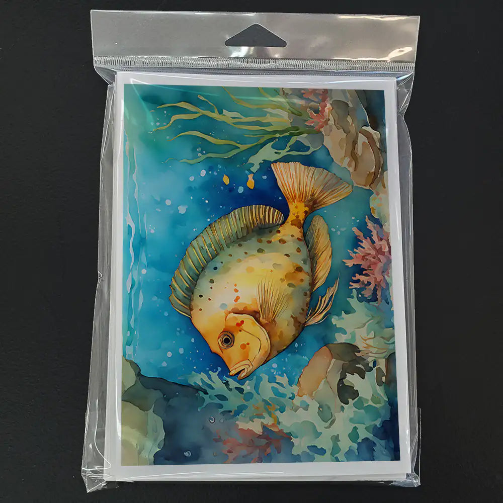 Flounder Greeting Cards
