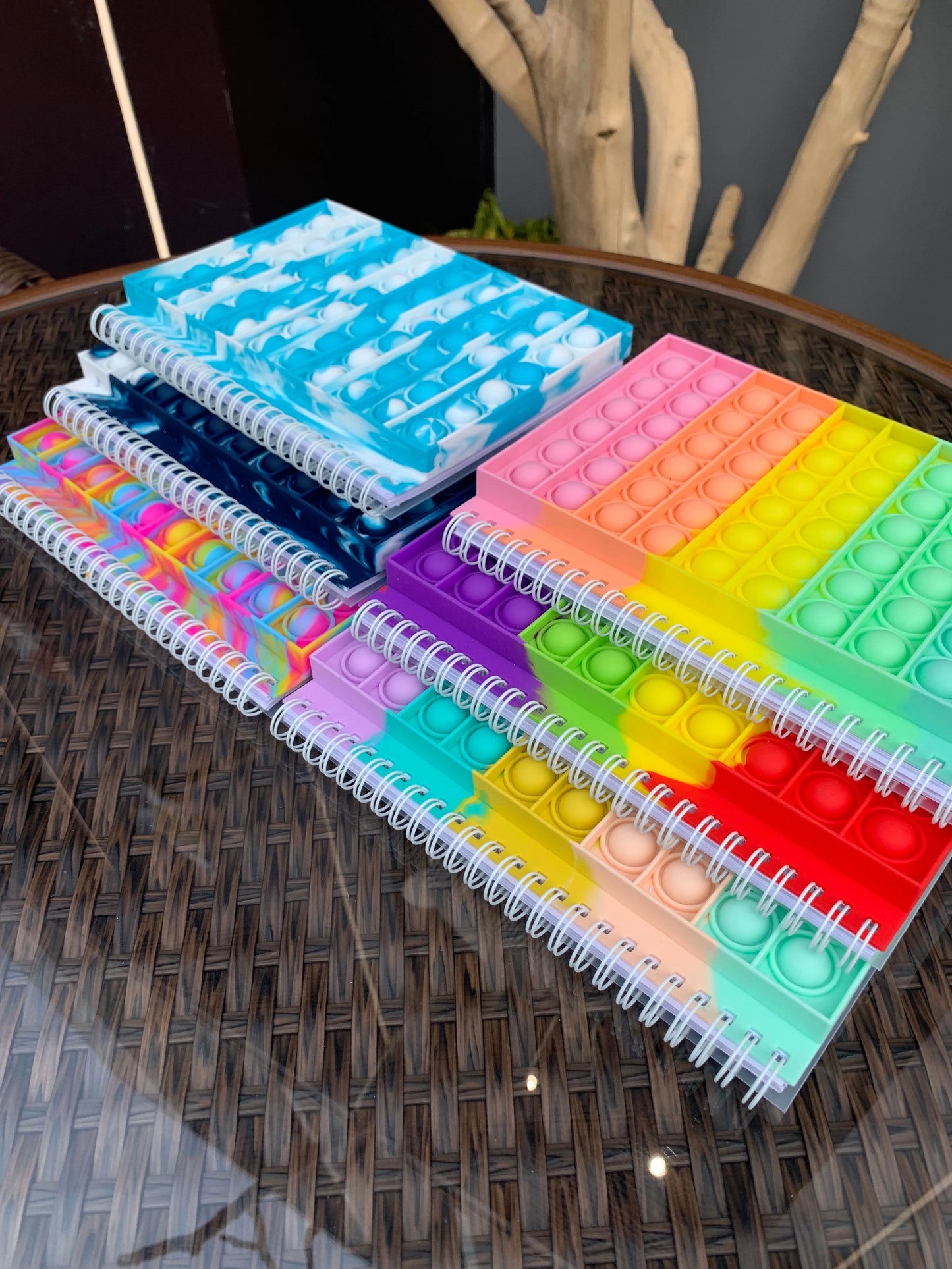 Pop Its Pencil Case And Notebook