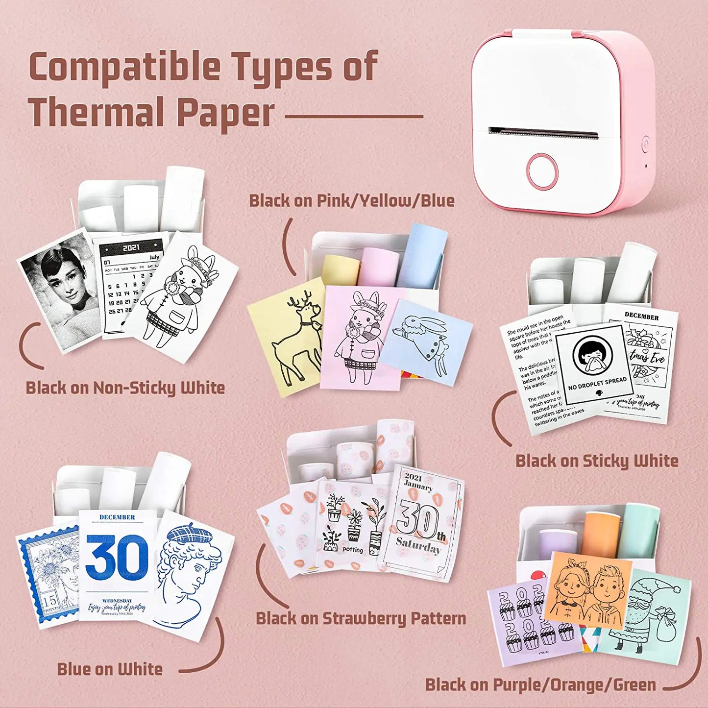 Transparent Sticker Thermal Paper