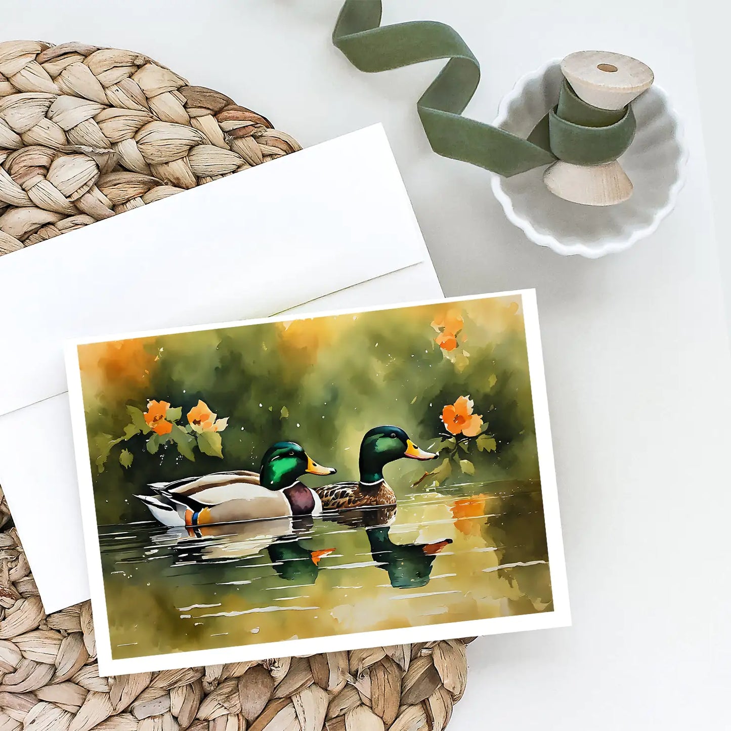 Mallard Greeting Cards Pack of 8