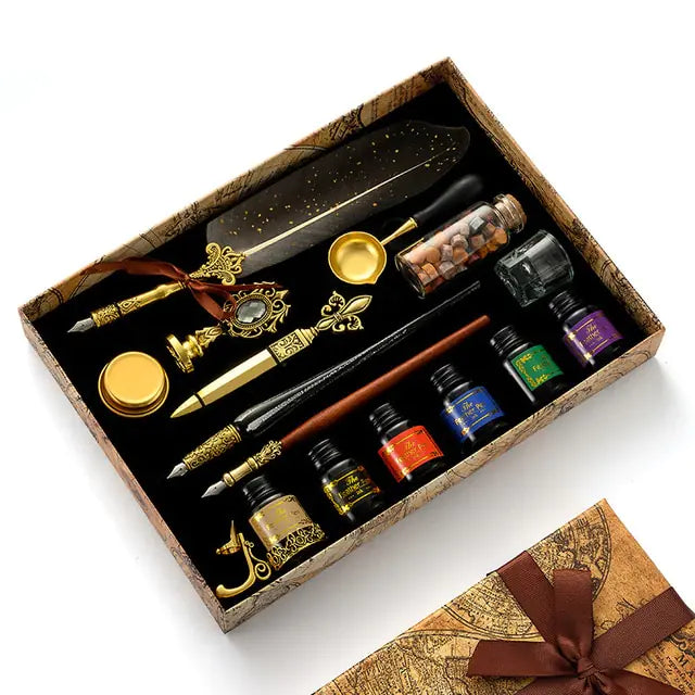 Antique Feather Pen Kit