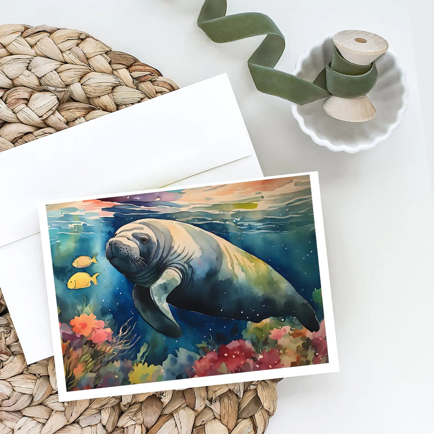 Manatee Greeting Cards