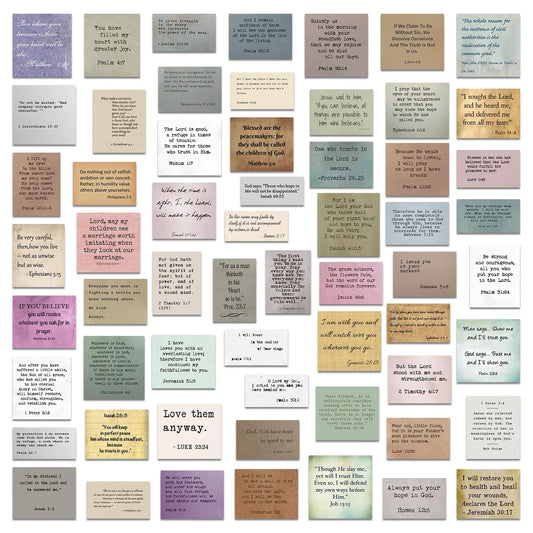 120Pcs Retro Bible Verse Stickers (2 pcs of Each) Inspirational Christian Vintage Journaling Stickers Typewriter Font Quotes Bible Study Supplies for Planner Water Bottle Laptop Scrapbook Decal Craft