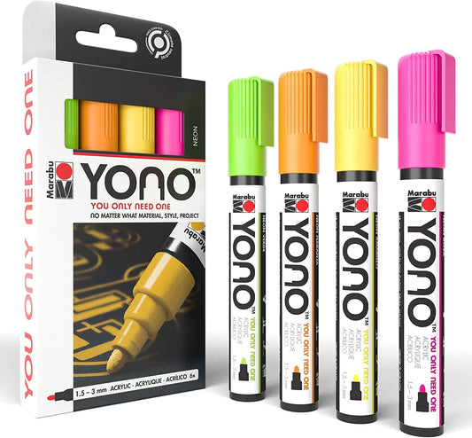 Neon Marabu YONO Markers 4-Pack