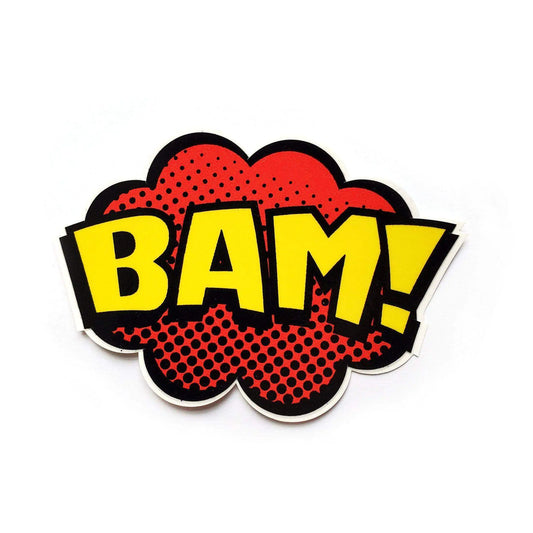 "BAM!" Comic Book Sticker