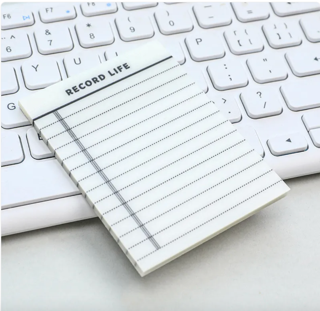 Transparent Writable Sticky Notes