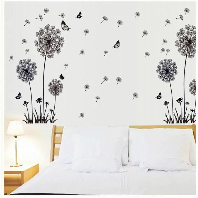 Butterfly Flying In Dandelion Stickers