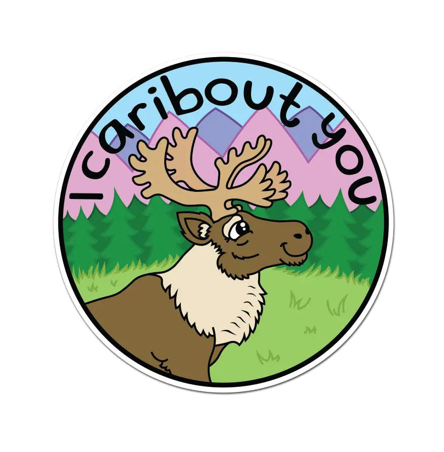 "I Caribout You" Sticker