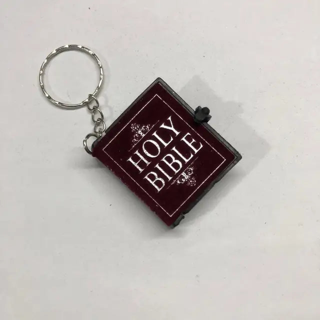 Mini Bible Keychain Book Pendant