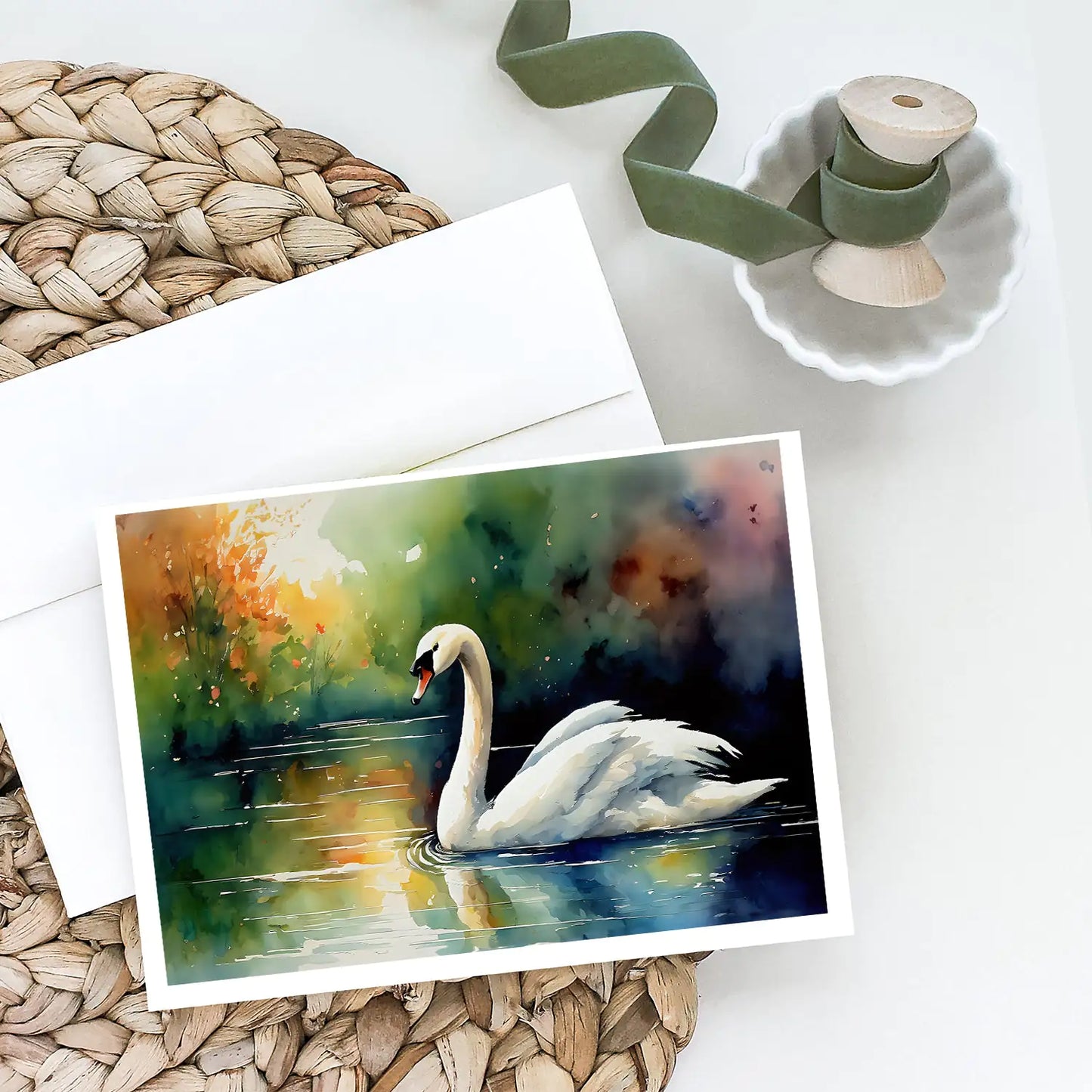 Swan Greeting Cards