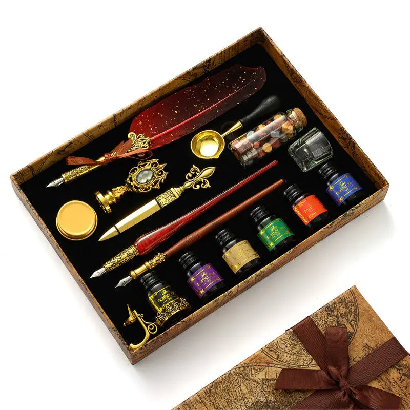 Antique Feather Pen Kit