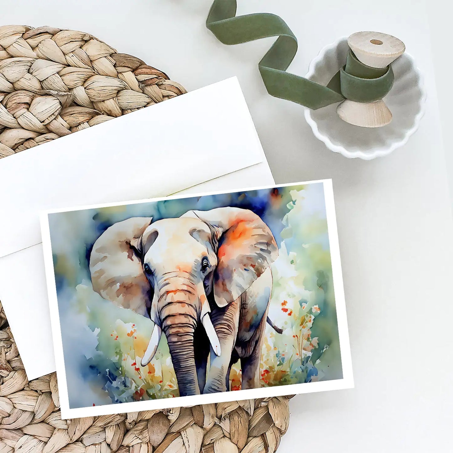 Elephant Greeting Cards Pack of 8