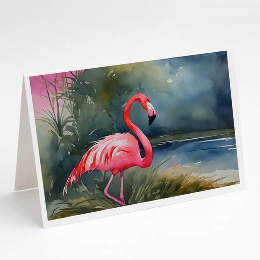 Flamingo Greeting Cards Pack of 8