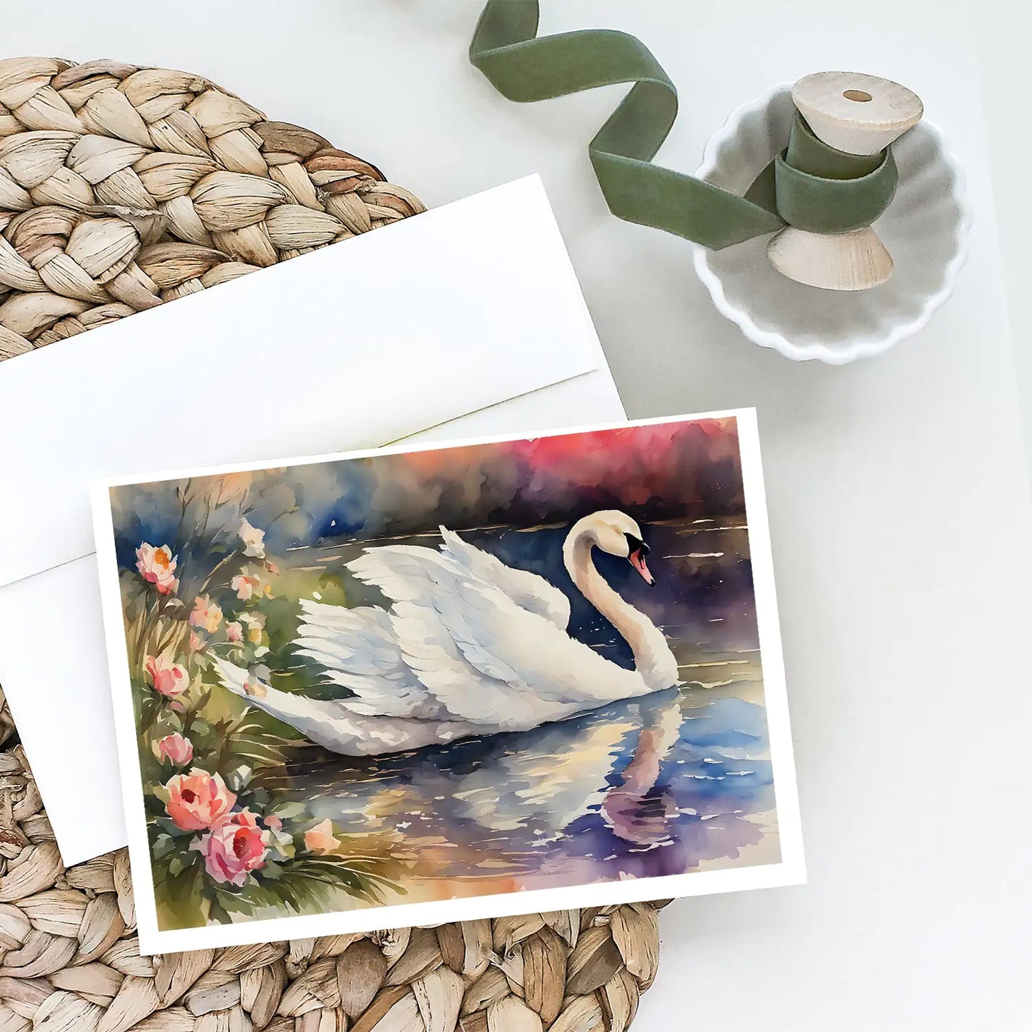 Swan Greeting Cards