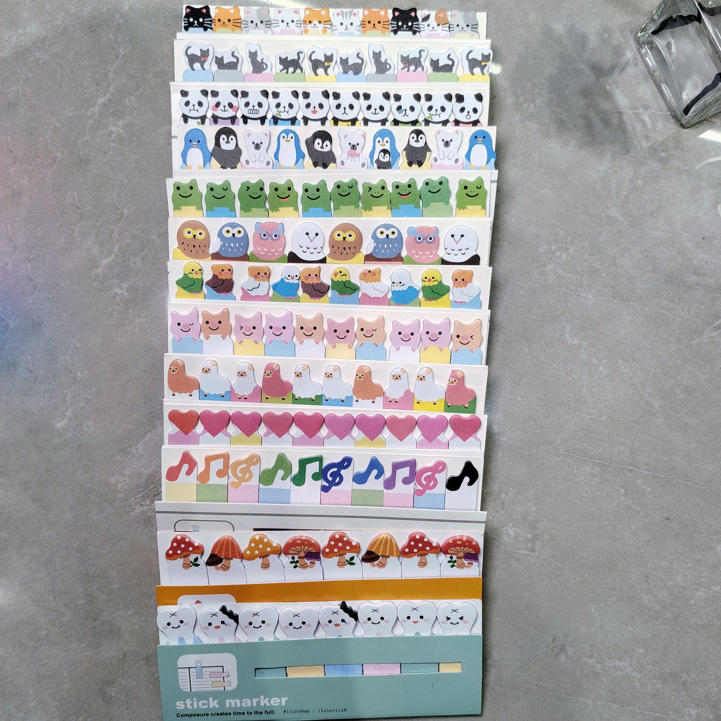 Cartoon Animal Sticky Notes - Creative Notepad