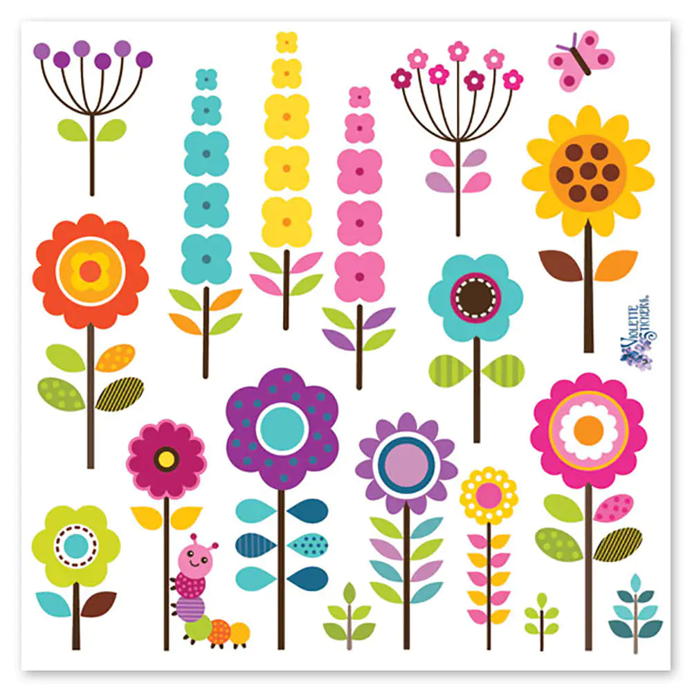 Cheery Flower Stickers