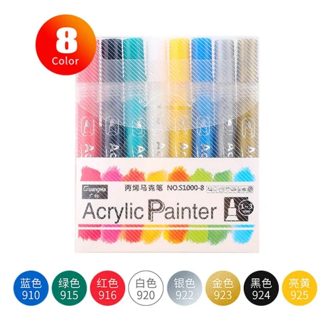 36 Colors Acrylic Marker Pens