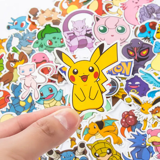 50/100Pcs Pokemon Waterproof Stickers