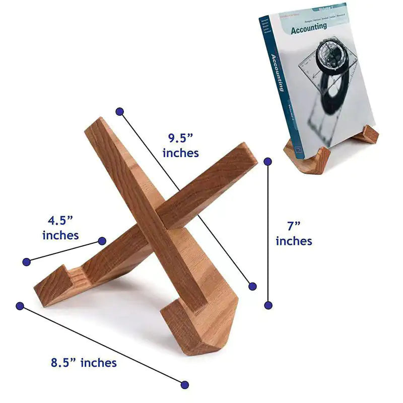 Solid Wood Book or Tablet Stand