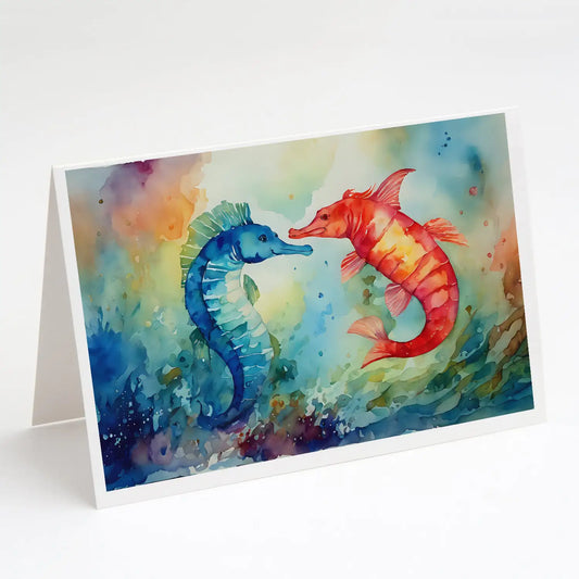 Seahorses Greeting Cards