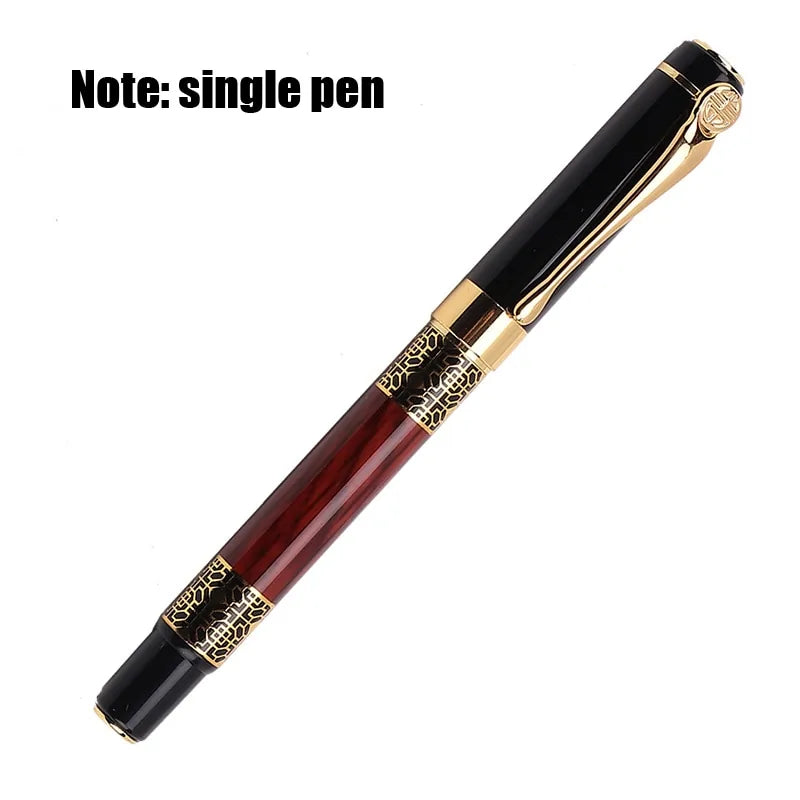 Wood Grain Fountain Pen: High-Grade Metal, 1Pc