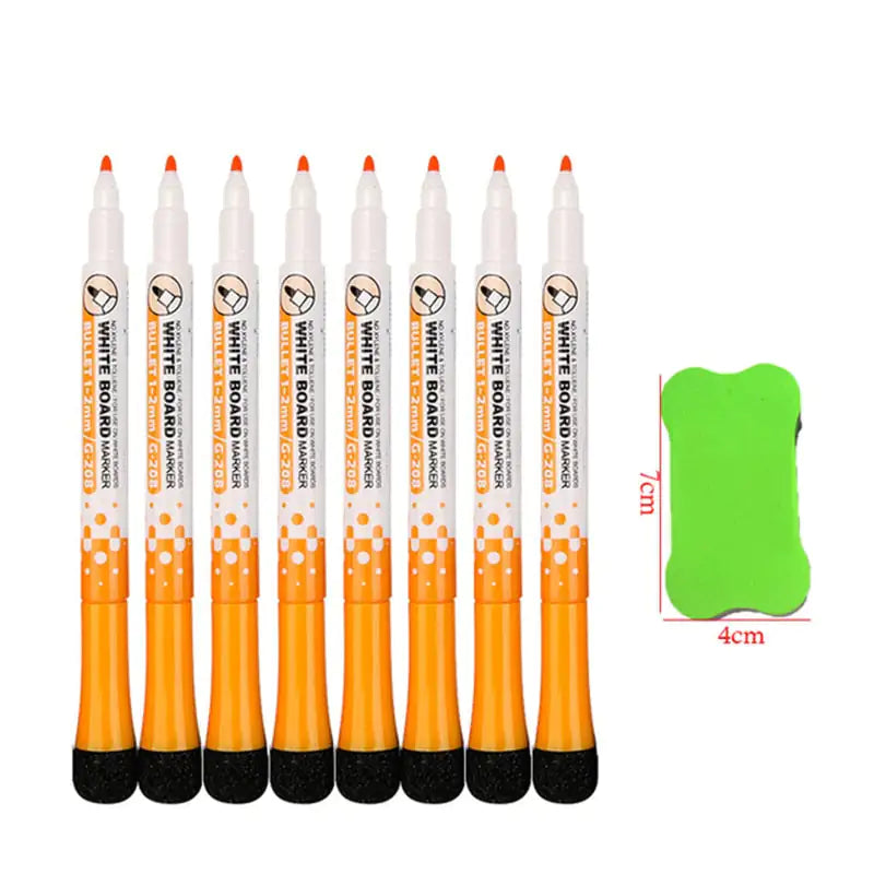 8 Colors Magnetic Fine Tip Dry Erase Markers