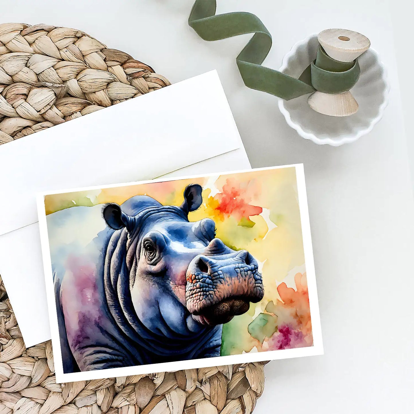 Hippopotamus Greeting Cards