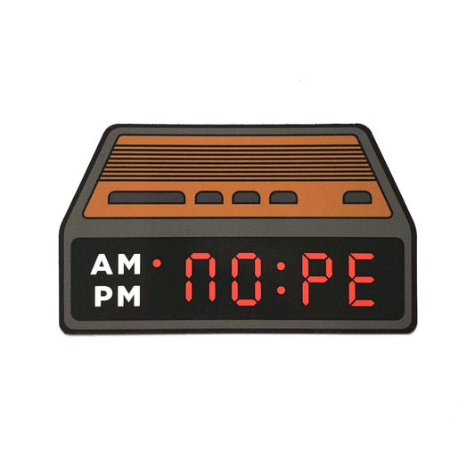 NOPE Clock Sticker