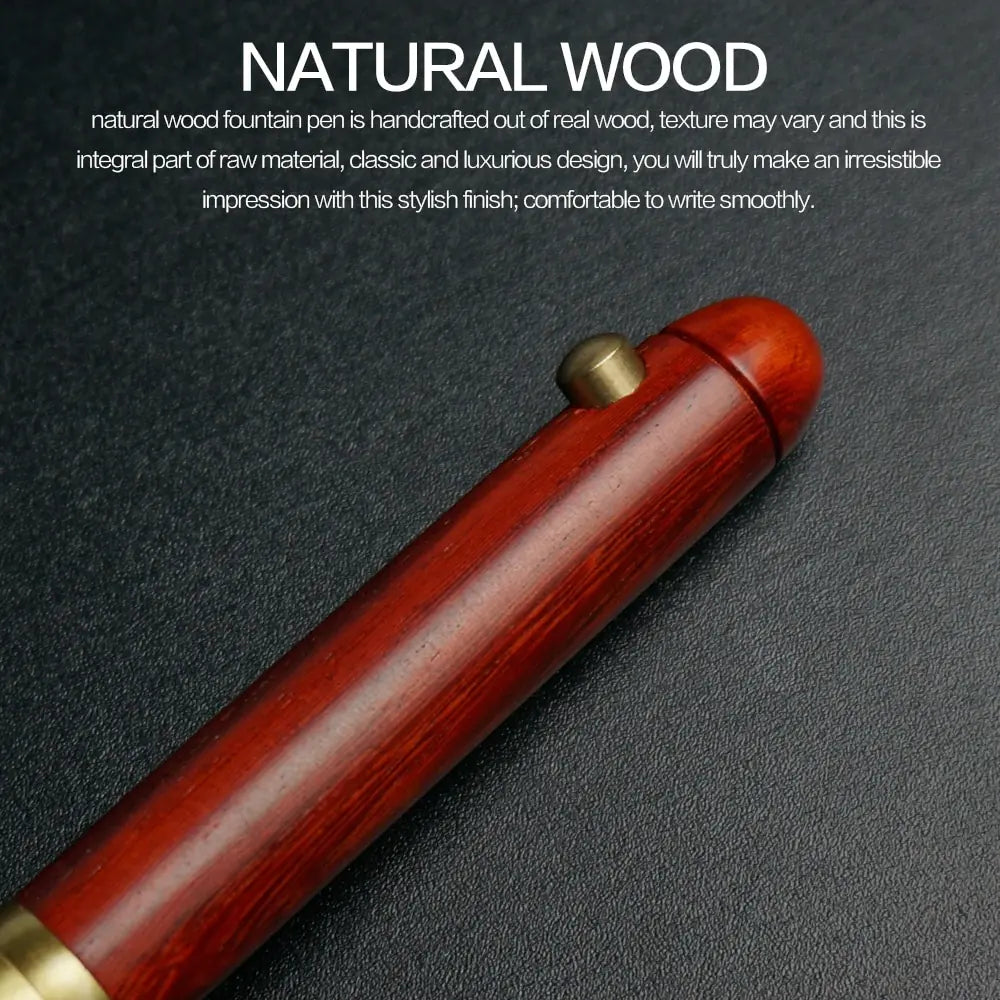 Wooden Retractable Roller Ball Pen