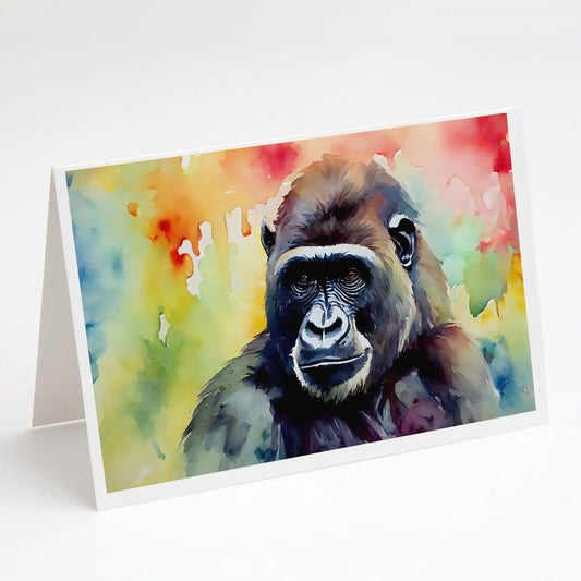 Gorilla Greeting Cards Pack of 8