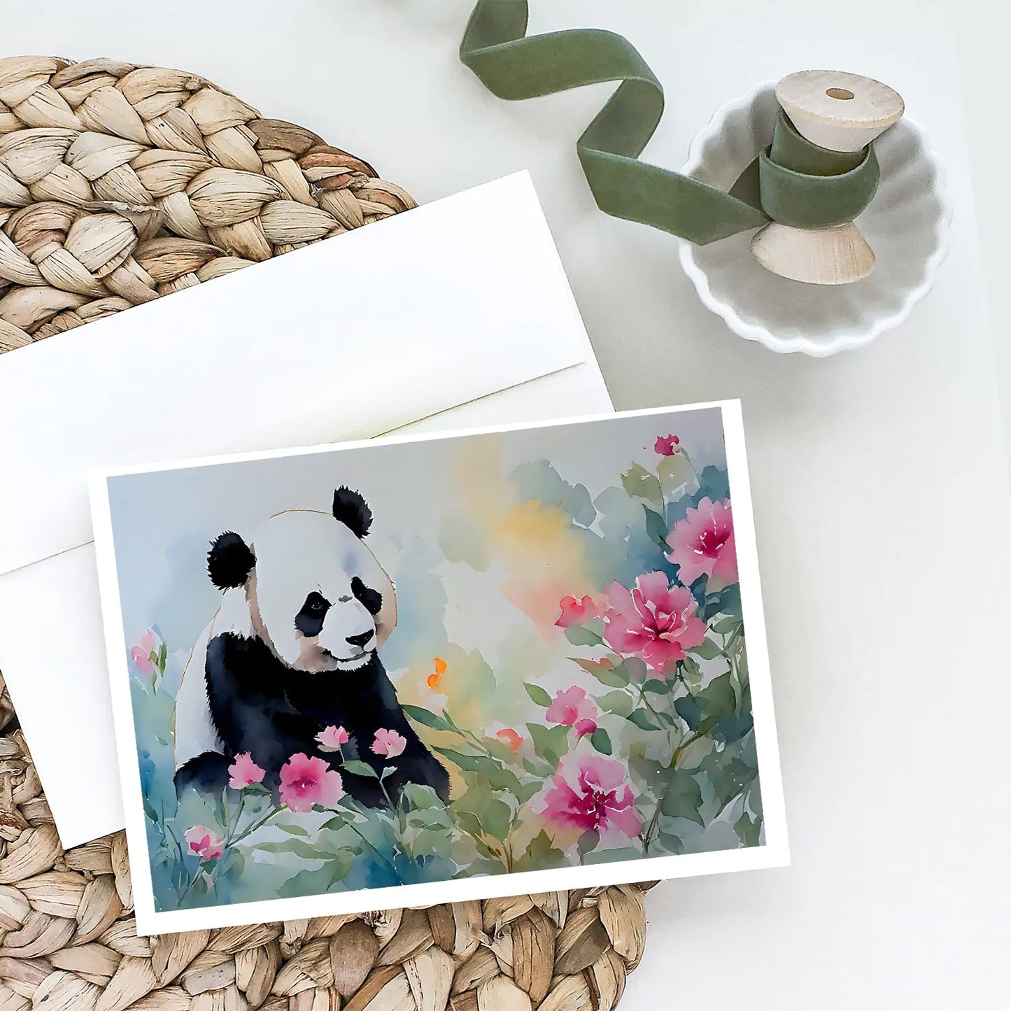 Panda Greeting Cards Pack of 8