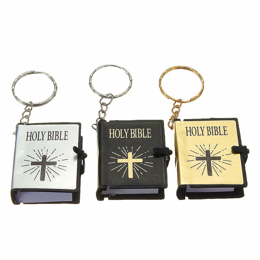 Mini Bible Keychain Book Pendant