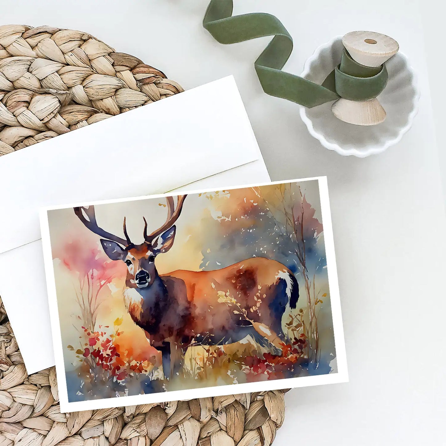 Deer Greeting Cards Pack of 8