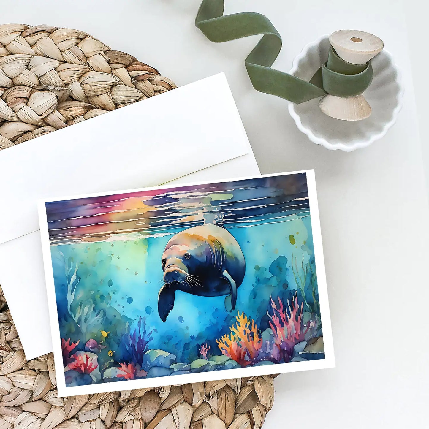 Manatee Greeting Cards