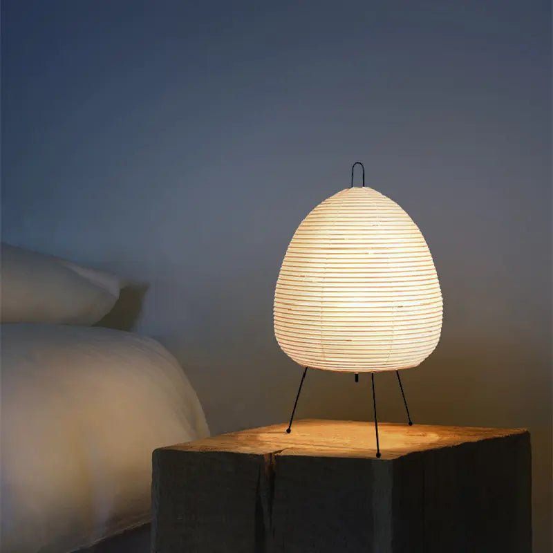 Japanese Rice Paper Lantern Led Table Lamp