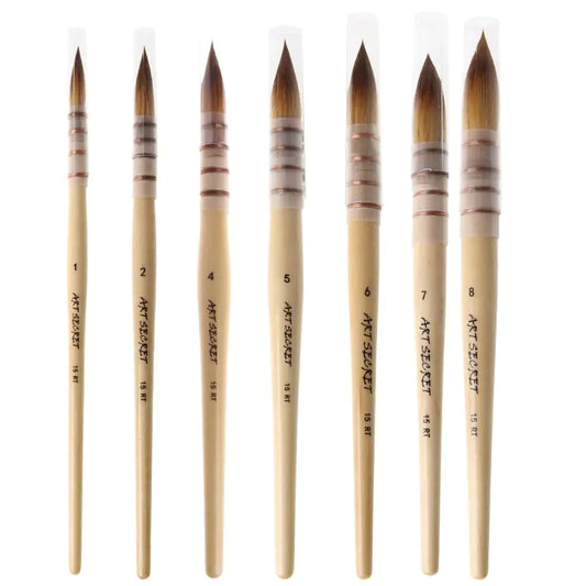 Handmade Squirrel Hair Watercolor Paint Brush: Premium Art Supplies