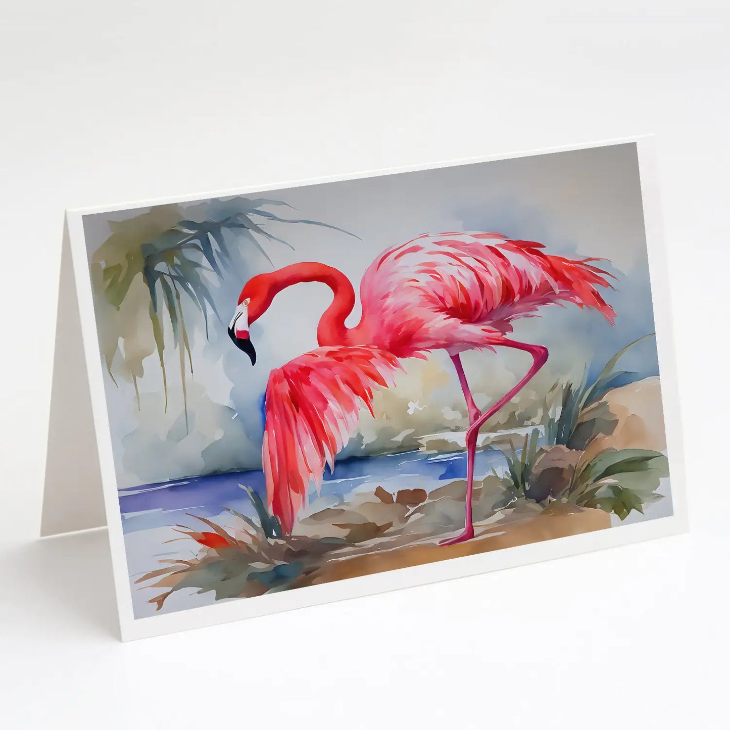 Flamingo Greeting Cards Pack of 8