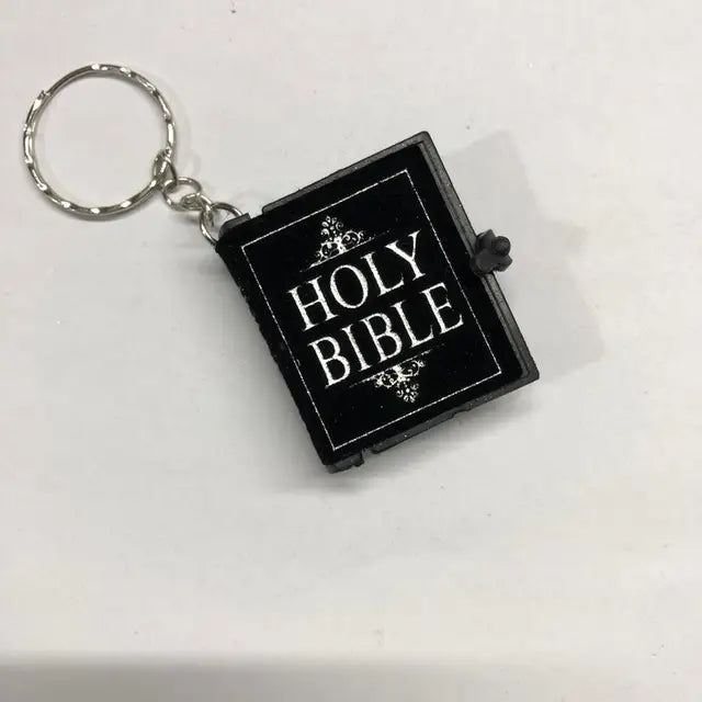 Mini Bible Keychain Book Pendant