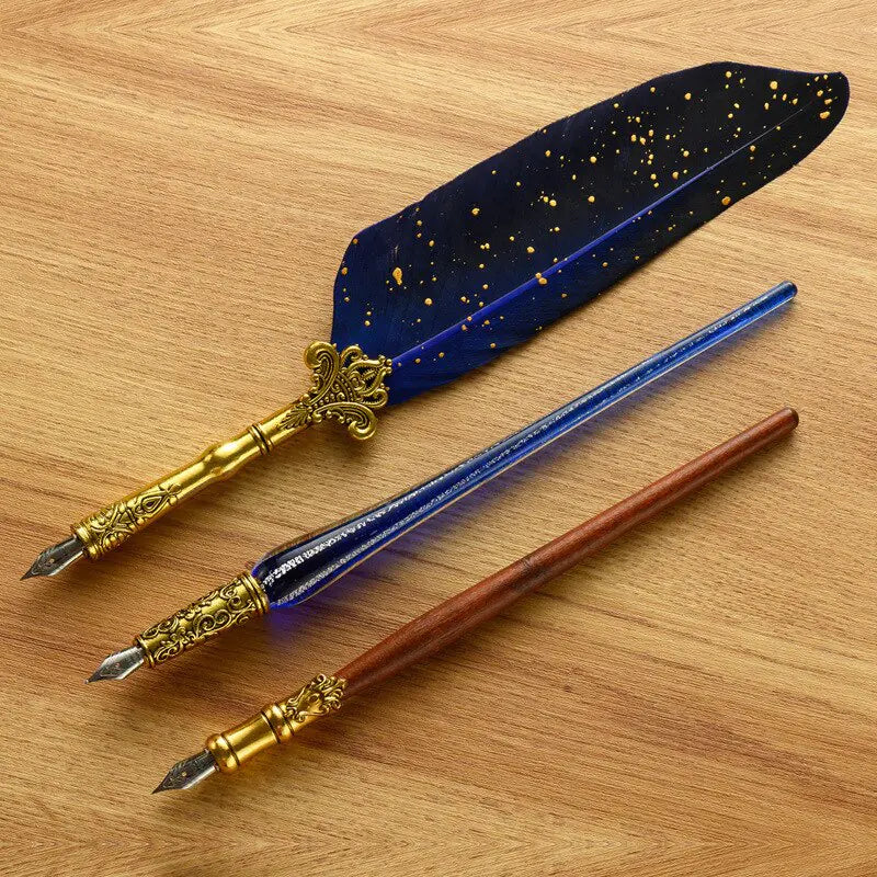 Antique Feather Pen Kit