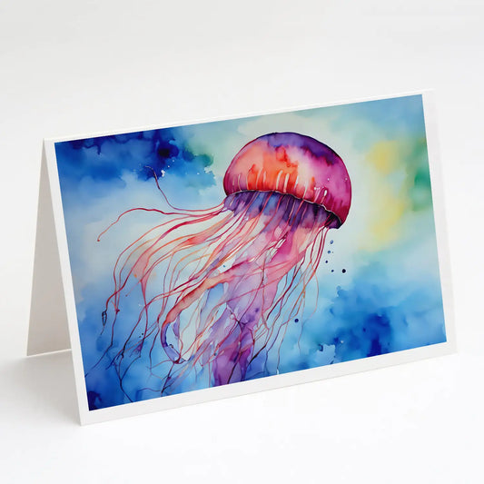 Jellyfish Greeting Cards Pack of 8