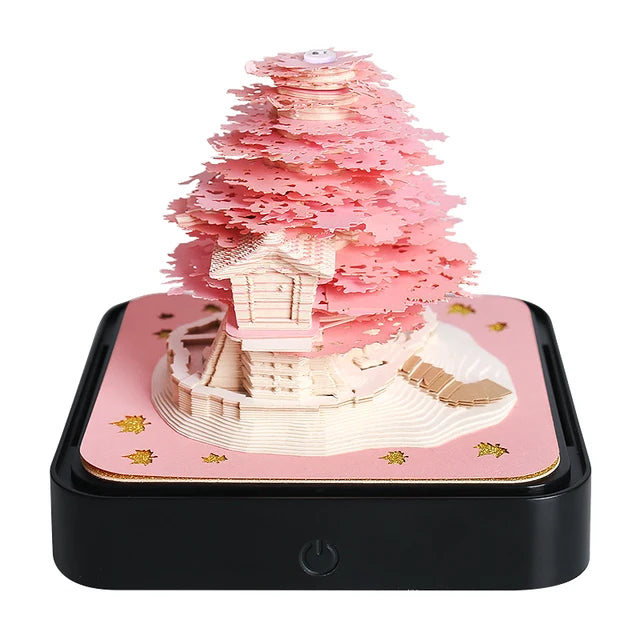 Omoshiroi Block 3D Notepad Sakura Treehouse