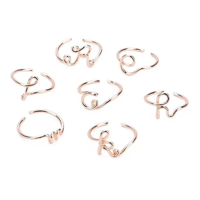 Personalized  Initial Rings