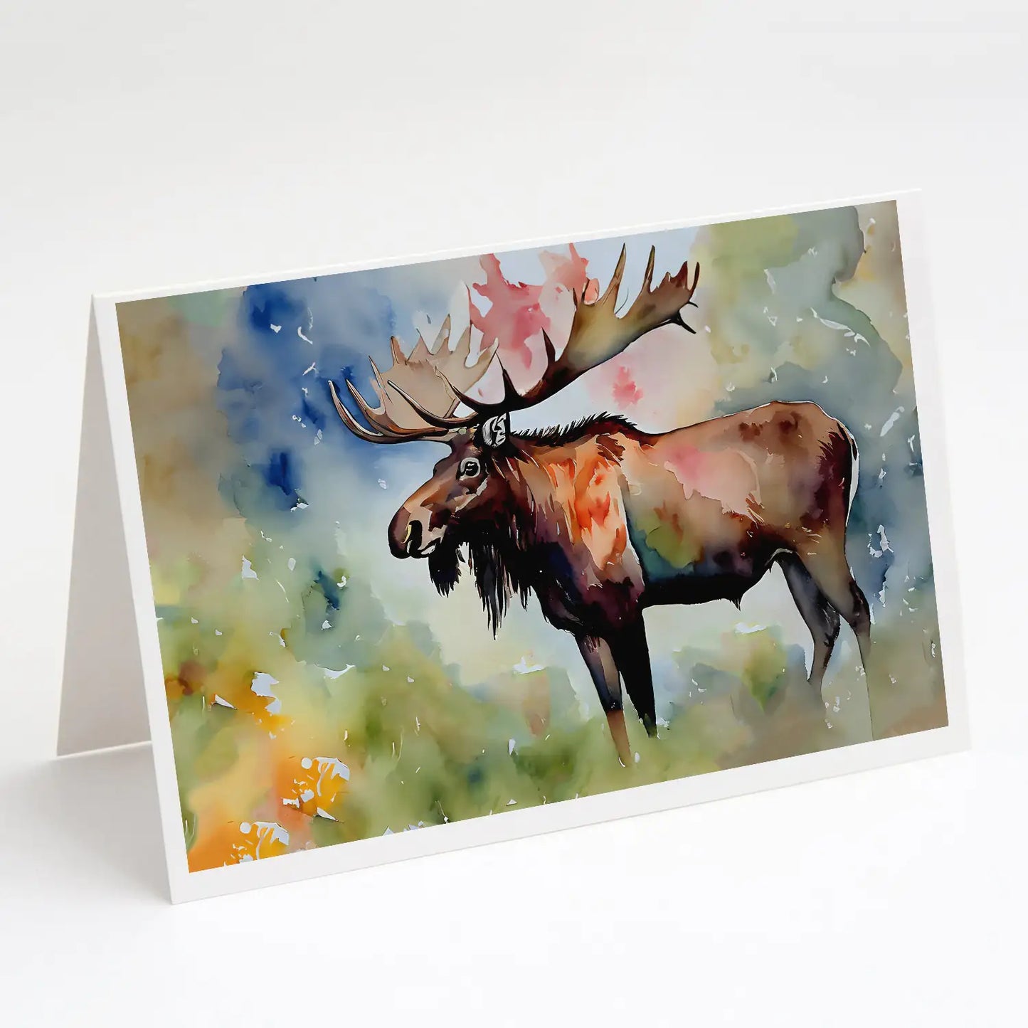 Moose Greeting Cards Pack of 8