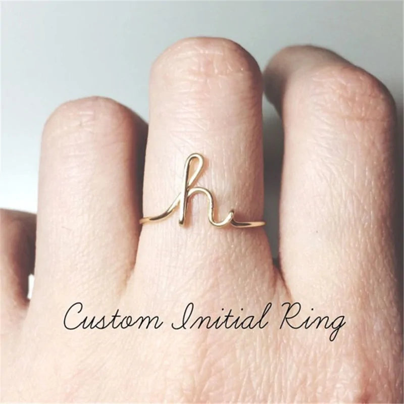 Personalized  Initial Rings