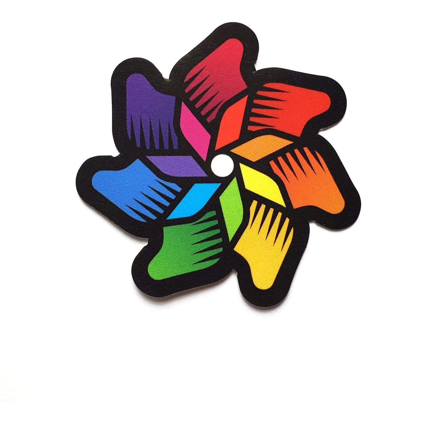 Rainbow Pinwheel Sticker