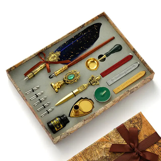 Antique Feather Pen Kit