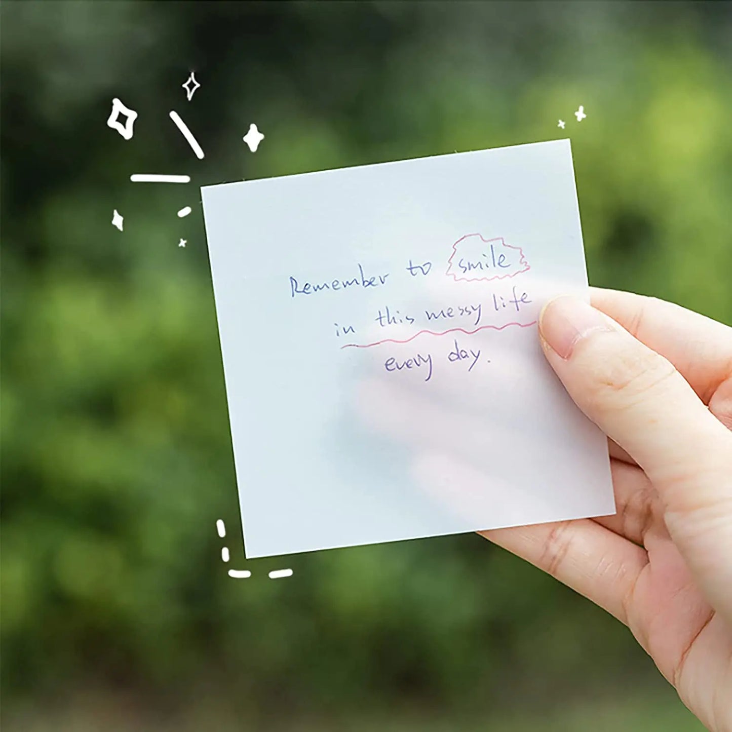 Transparent Waterproof Sticky Notepads