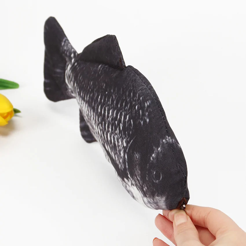 Fish Shaped Zipper Pencil Case