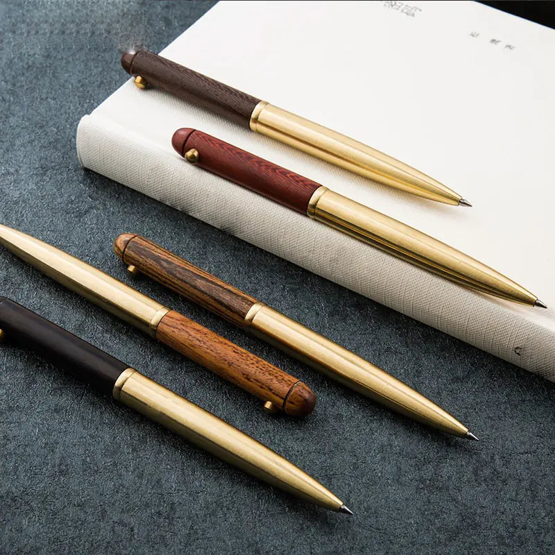 Wooden Retractable Roller Ball Pen